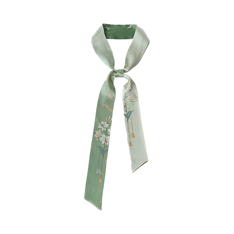 “Lily” Silk Twilly