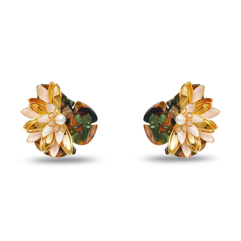 Gold the Met X Lele Monet Lilypad Earrings
