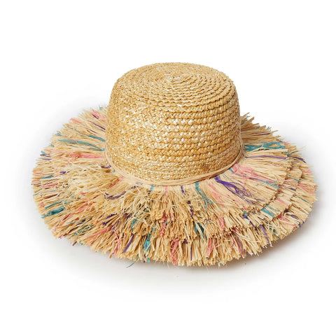 Desert Sunset Fringe Straw Hat