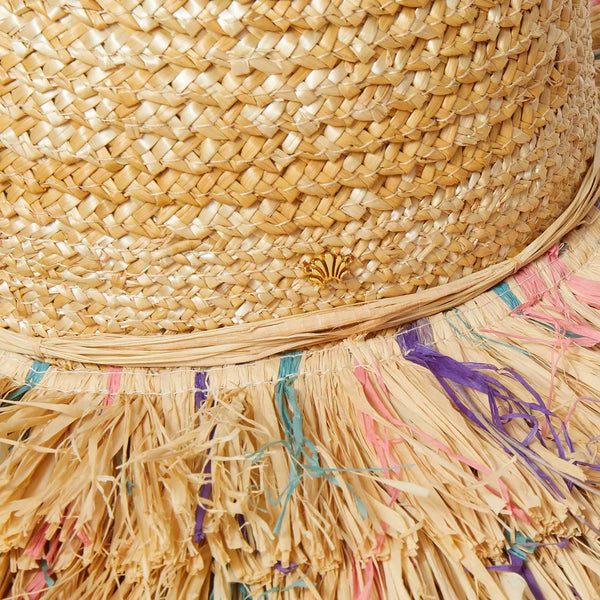 Desert Sunset Fringe Straw Hat