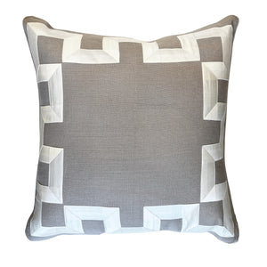 Lavendar Fretwork Pillow