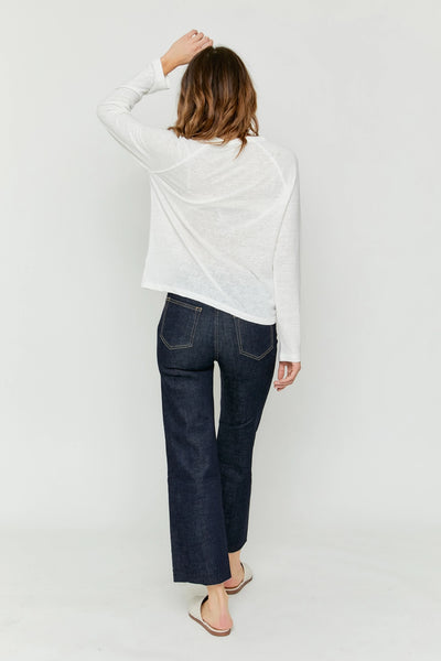 Aberdeen Ankle Crop High Rise Jean in Timbers