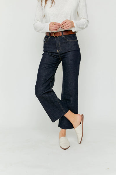 Aberdeen Ankle Crop High Rise Jean in Timbers