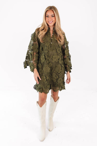 Seraphina Dress in Olive