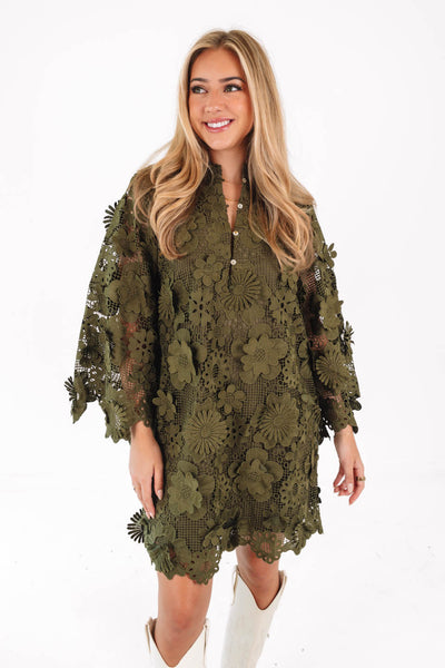 Seraphina Dress in Olive