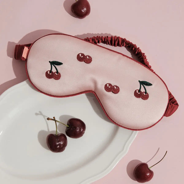 "Lost Cherries" Silk Sleep Eye Mask