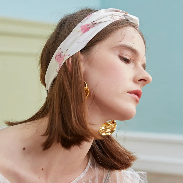 ”Antelope“ Silk Skinny Scarf