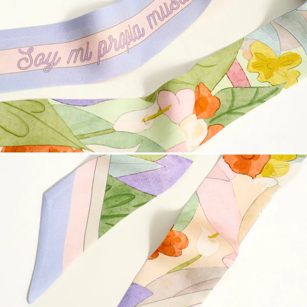 Silk Twill Skinny Scarf