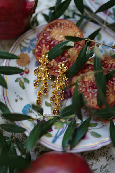 Pomegranate Vines Earrings