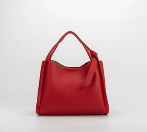 Felicity Red Recycled Vegan Top Handle Bag