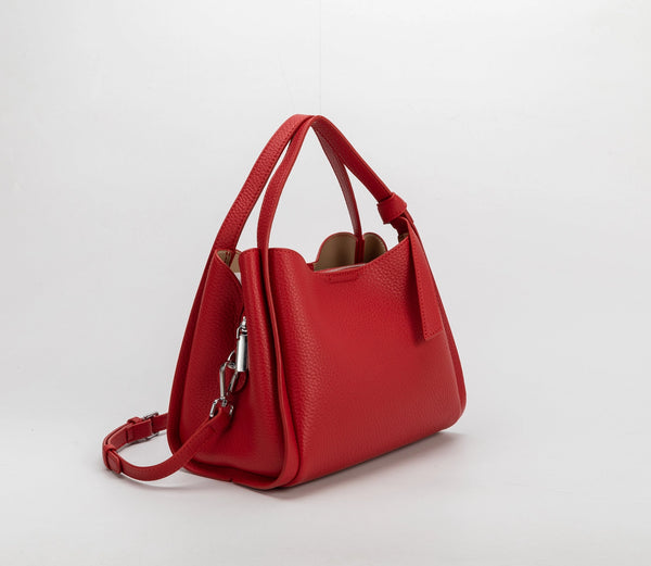 Felicity Red Recycled Vegan Top Handle Bag