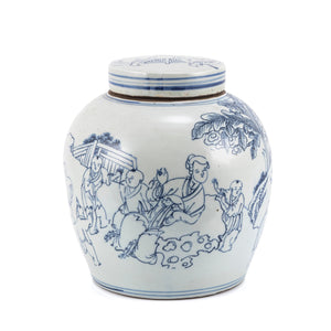 Village People Motif Ming Jar