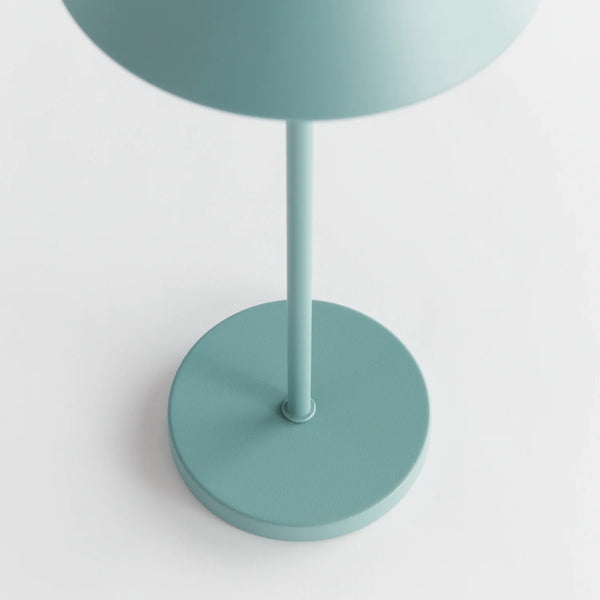 14" Cordless LED Lamp- Seafoam Blue