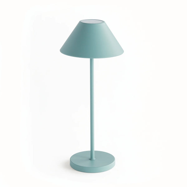 14" Cordless LED Lamp- Seafoam Blue