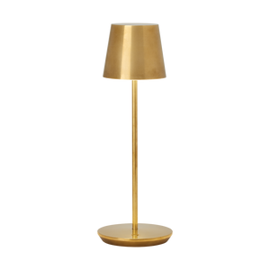 Nevis Accent Rechargeable Table Lamp in Natural Brass