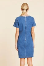 Denim Embellished Dress