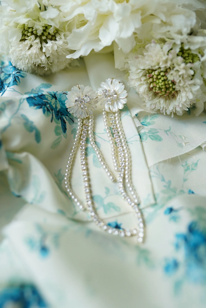 Mother of Pearl + Pearly Embellished Tassels