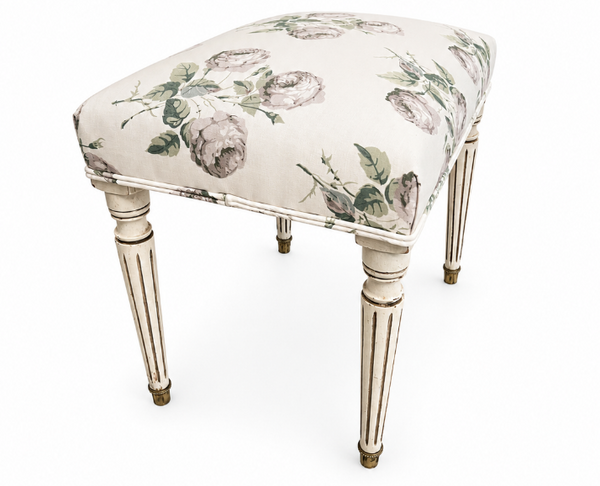 Antique Upholstered Foot Stool