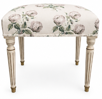 Antique Upholstered Foot Stool