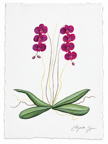 Hand Painted Floral Card