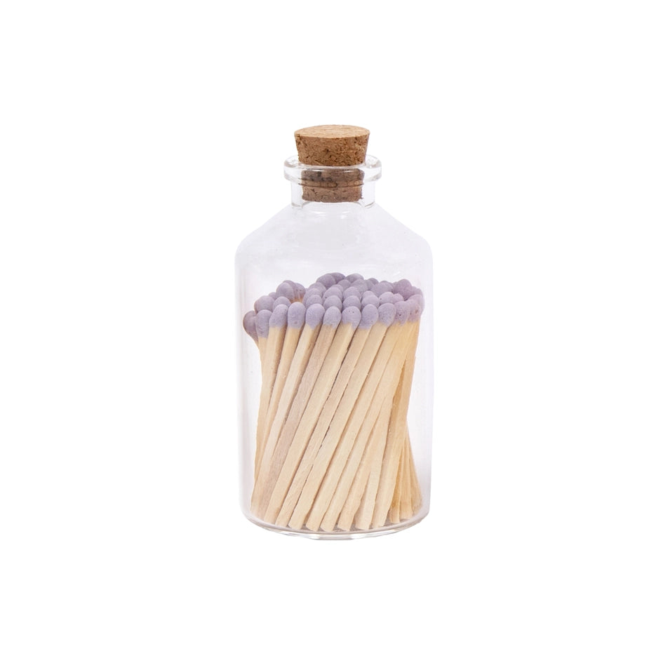 Lavender Apothecary Glass Jar of Matches