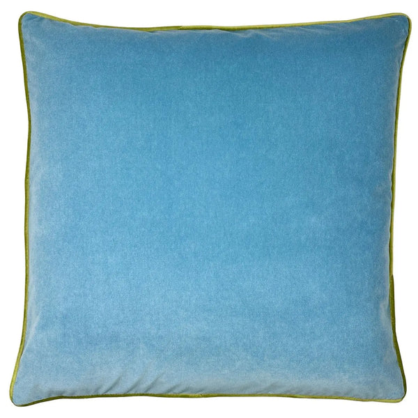 Libby Pillow- Light Blue/Wasabi