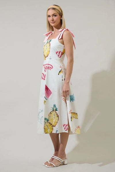 Zahra Island Tyra Smocked Midi Dress