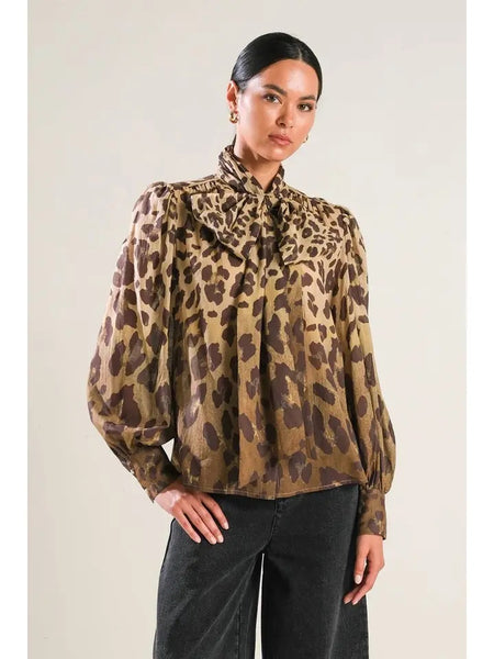 Cheetah Bow Top