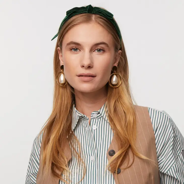 Pine Bardot Ribbon Slim Headband