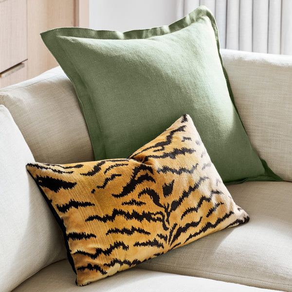 Tiger Print Lumbar Pillow