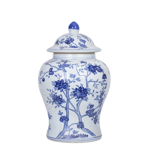 Blossom Tree Porcelain Temple Jar