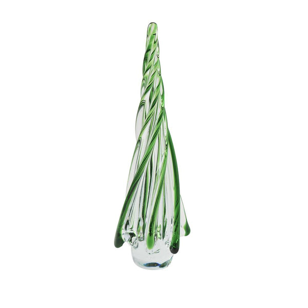 Green Holiday Glass Tree