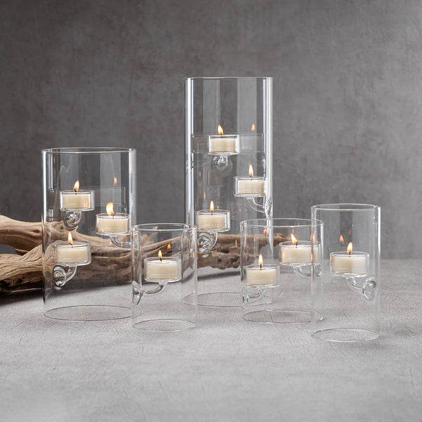 Suspended Glass Tealight Holder / Hurricane - Extra Large