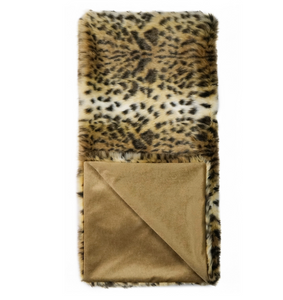 Bobcat Faux Fur Throw